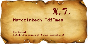 Marczinkech Tímea névjegykártya